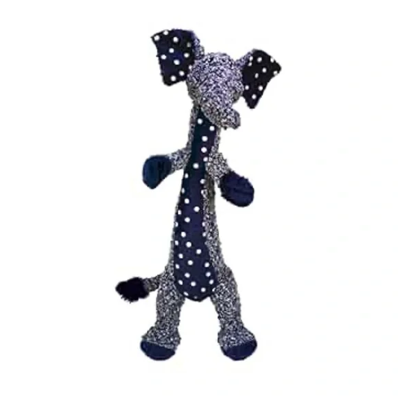KONG Navy Plush Dog Toy with White Polka Dots NWT 1 foot long! - Picture 11 of 12
